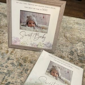Baby picture frame & matching album